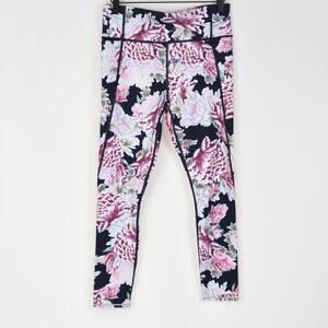 Athleta Run Free Garden Party 7/8 Leggings, size small